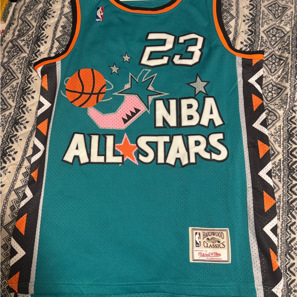 Mitchell & Ness Teal Hardwood Classics Jersey